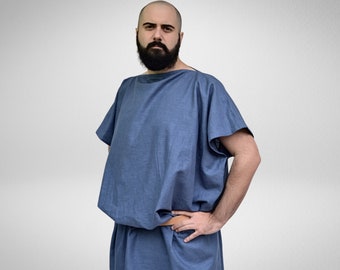 Male ancient roman linen tunic