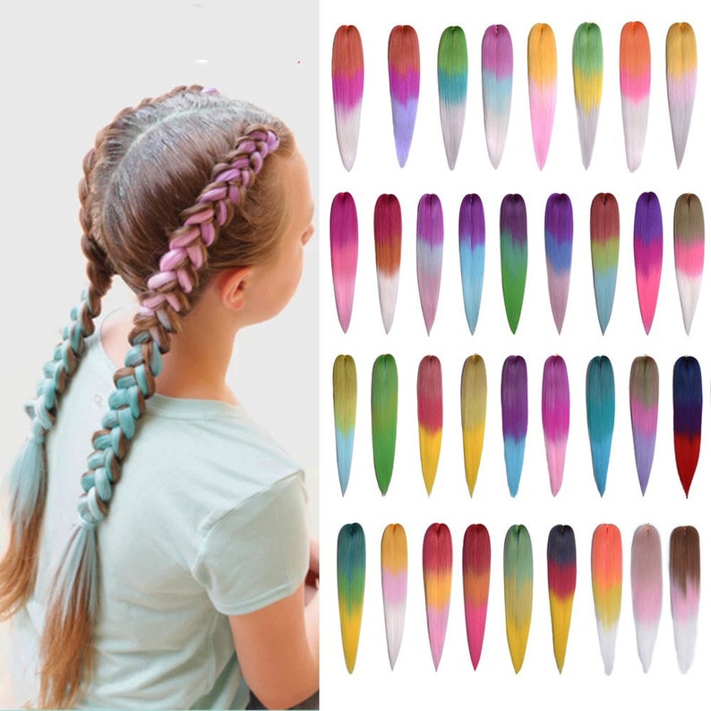 Pre Stretched Hair Extension EZ Braid Green Twist Jumbo Braid Etsy