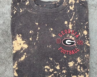 Vintage UGA T-Shirt — Distressed, Bleached, Game Day Style, Vintage Georgia , Sorority Style, Tailgate Top!