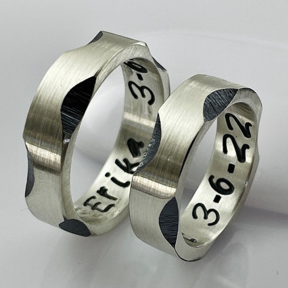 thumbnail image 2 of Handmade Sterling Silver Wedding Band - 3mm Width, 925 Silver - The Jewellery Store London 2 of 5