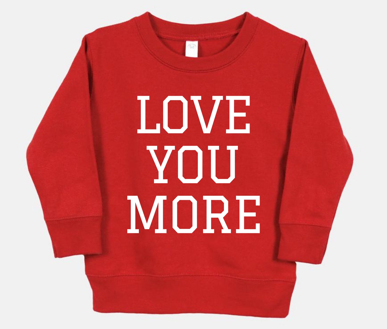 Love You More Valentine Sweater Valentine Sweater for Kids Etsy