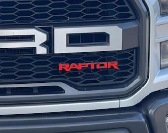 Raptor Grille Emblem, Fits Virtually any Grille! F-150, Ranger, Bronco, Raptor, Explorer