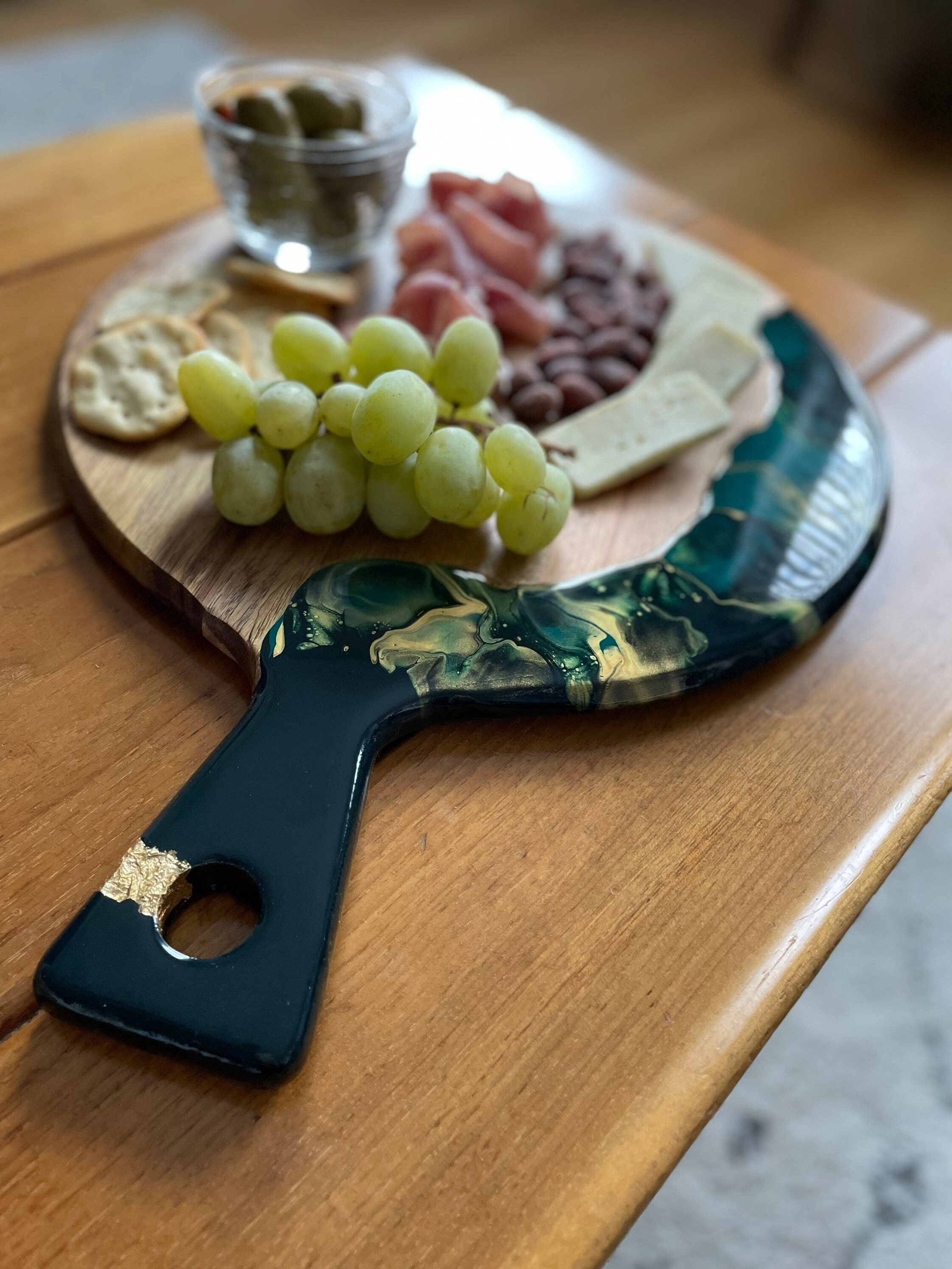 Custom Painted Charcuterie Boards Custom Cheese Board / Serving Platter