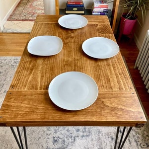 Handmade Dining Table - Mid Century Modern - Walnut - Real Wood - Etsy