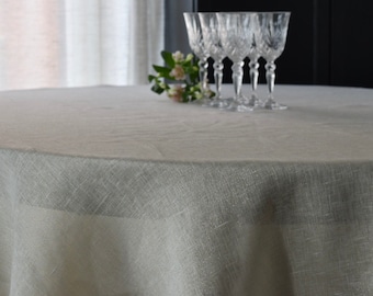 Glittery Linen Tablecloth / Silver / Red / Rectangular / Various Sizes