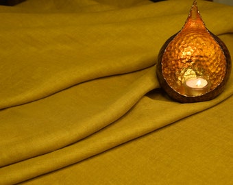 Yellow Linen Tablecloth
