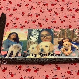 Cartera personalizada / Cartera de fotos / Cartera de damas / Cartera de pulsera / Cartera con cremallera / Regalo personalizado para ella / Regalo de Navidad / Regalo del Día de la Madre