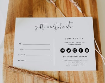 Photography Gift Certificate, Photography Gift Certificate Template, Photography Gift, Photography Gift Voucher, Amelia