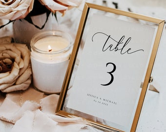 Minimalist Table Numbers, Table Numbers Wedding, Table Numbers, Table Numbers Template, Table Numbers Printable, Wedding Table Numbers, SD10