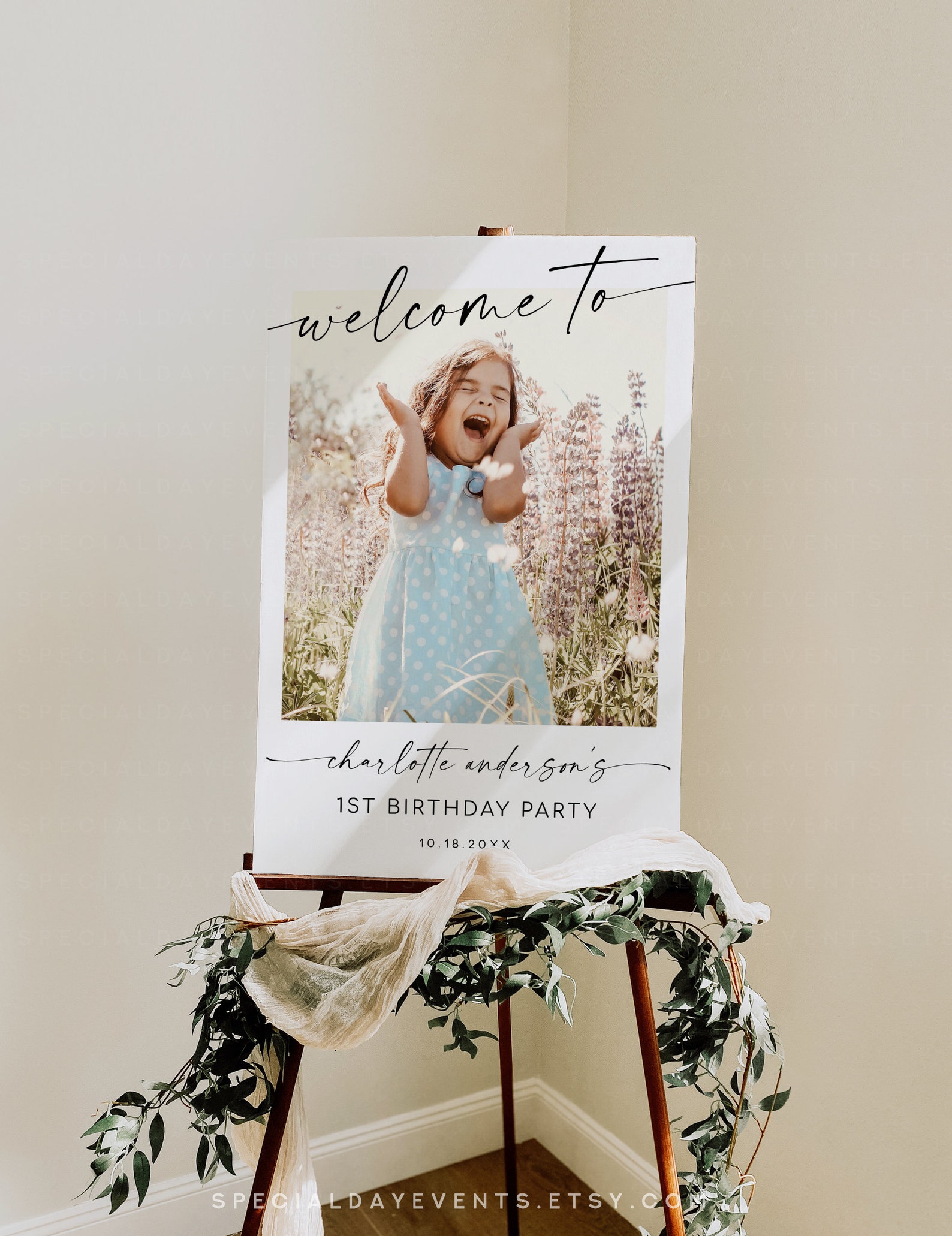 Birthday Party Sign Birthday Sign Photo Etsy