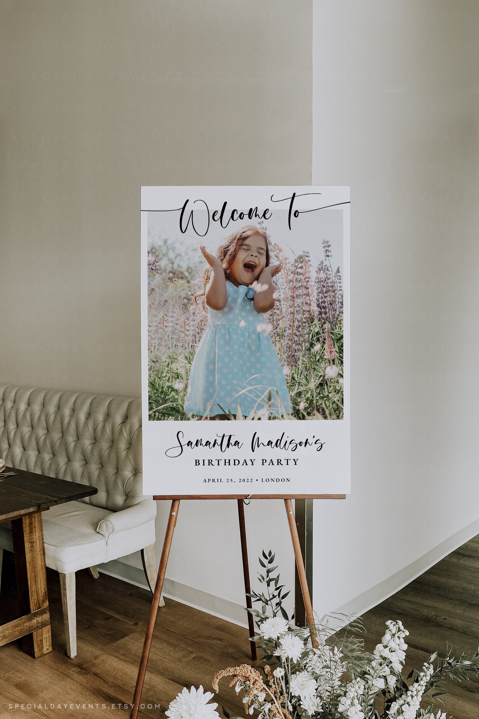 Birthday Party Sign Birthday Sign Photo Etsy