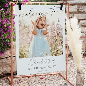 Birthday Party Welcome Sign, Birthday Welcome Sign Photo, Birthday Party sign, Party Welcome Sign, Party Sign, Welcome Sign, Lily