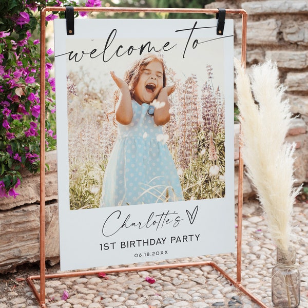 Birthday Party Welcome Sign, Birthday Welcome Sign Photo, Birthday Party sign, Party Welcome Sign, Party Sign, Welcome Sign, Lily