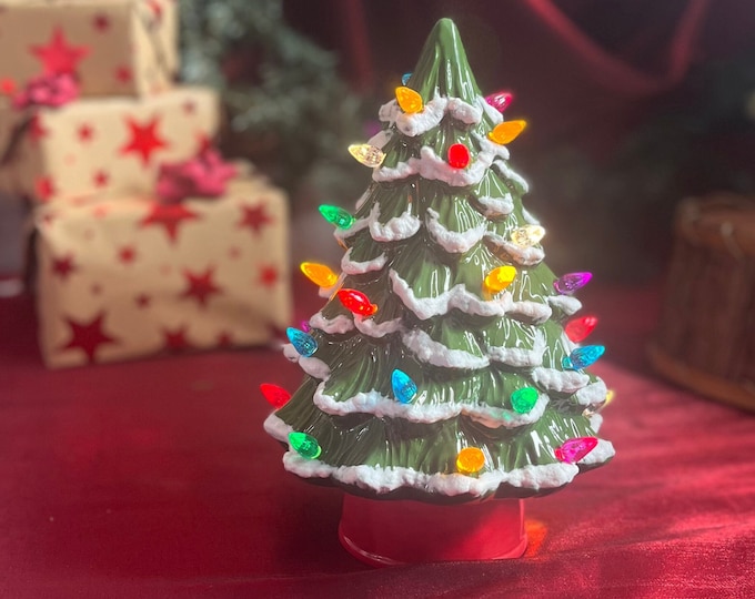 Vintage Style Ceramic Light up Christmas Tree - Etsy