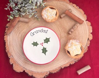 Personalised Christmas Mince Pie Dish