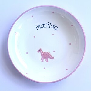 Personalised Dinosaur Pasta Bowl/ Plate image 8