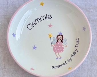 Personalised Fairy Dust Pasta Bowl/ Plate