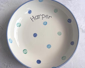 Personalised Spotty Dotty Pasta Bowl