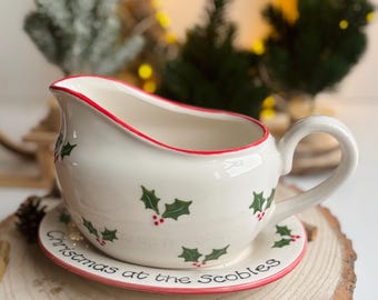 Klasyczna, spersonalizowana, świąteczna sosjerka