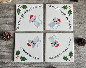 Twas the night before Christmas Coaster Set