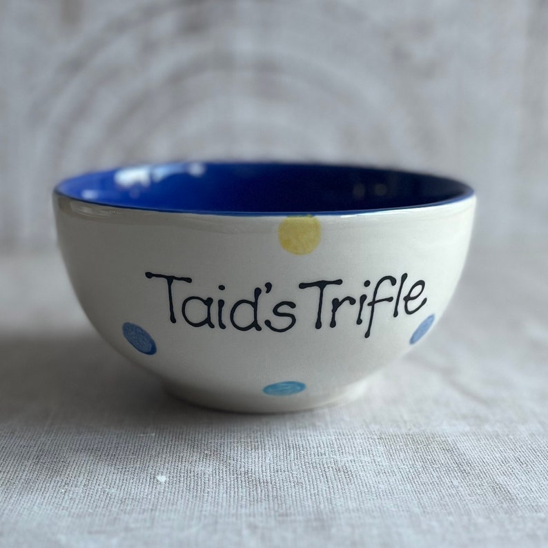 Personalised Spotty Dotty Cereal Bowl image 10