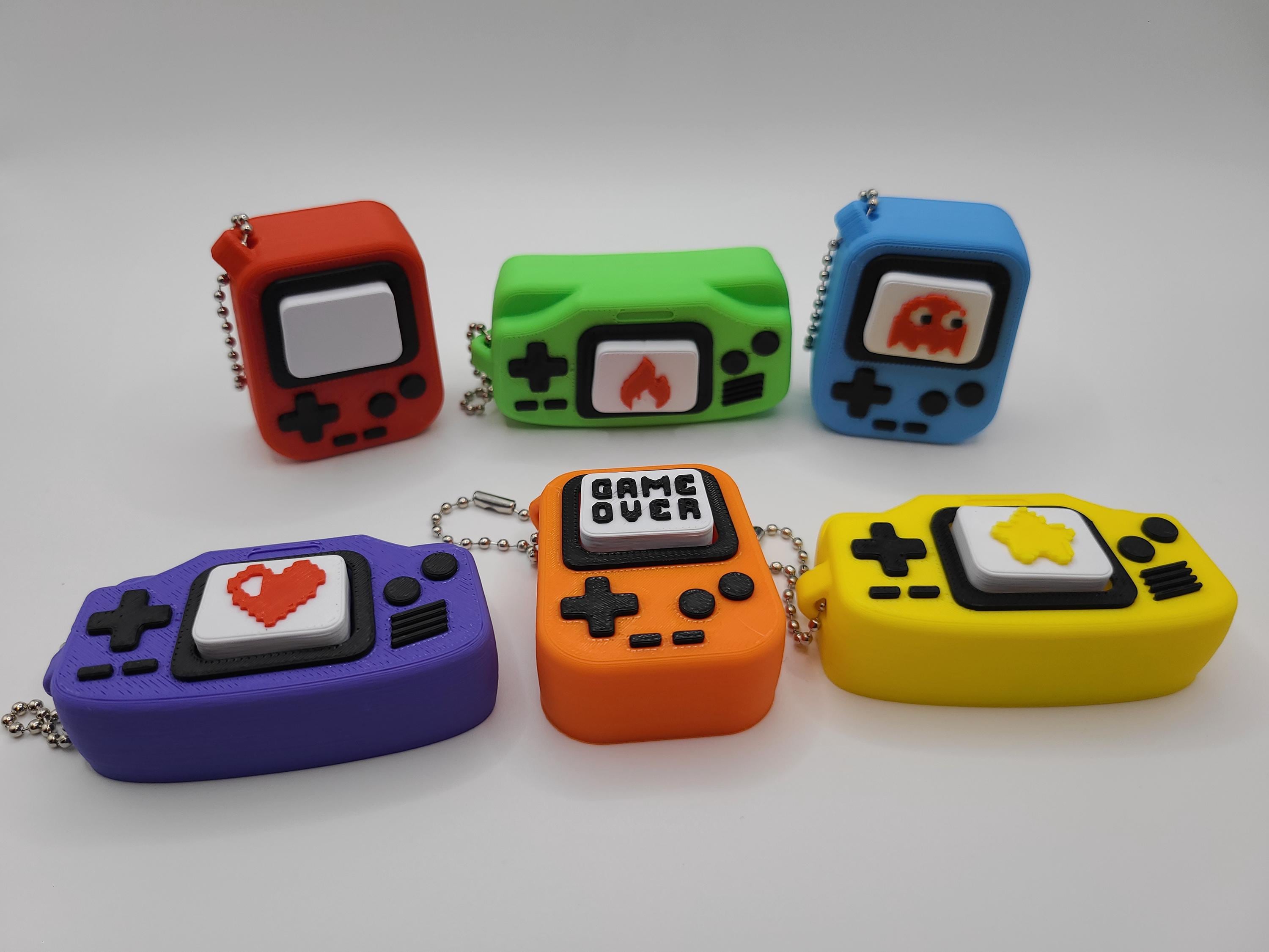 Retro Handheld Game Keychain Clicker Fidget Customizable - Etsy