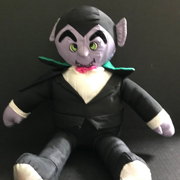 Vintage Halloween Count Dracula Vampire Plush