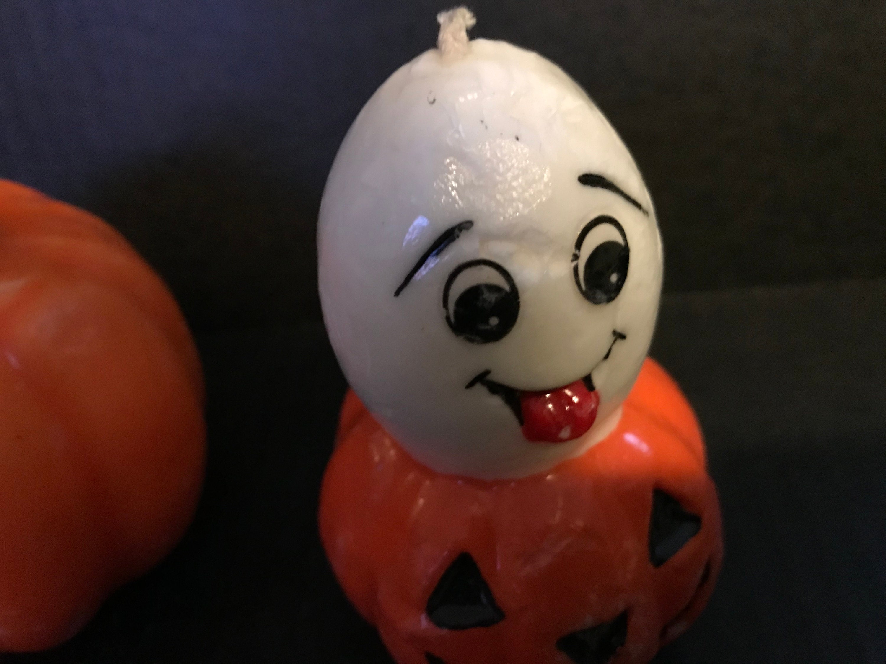 Rare Vintage Halloween Ghost Pumpkin and Jack O Lantern Candles - Etsy