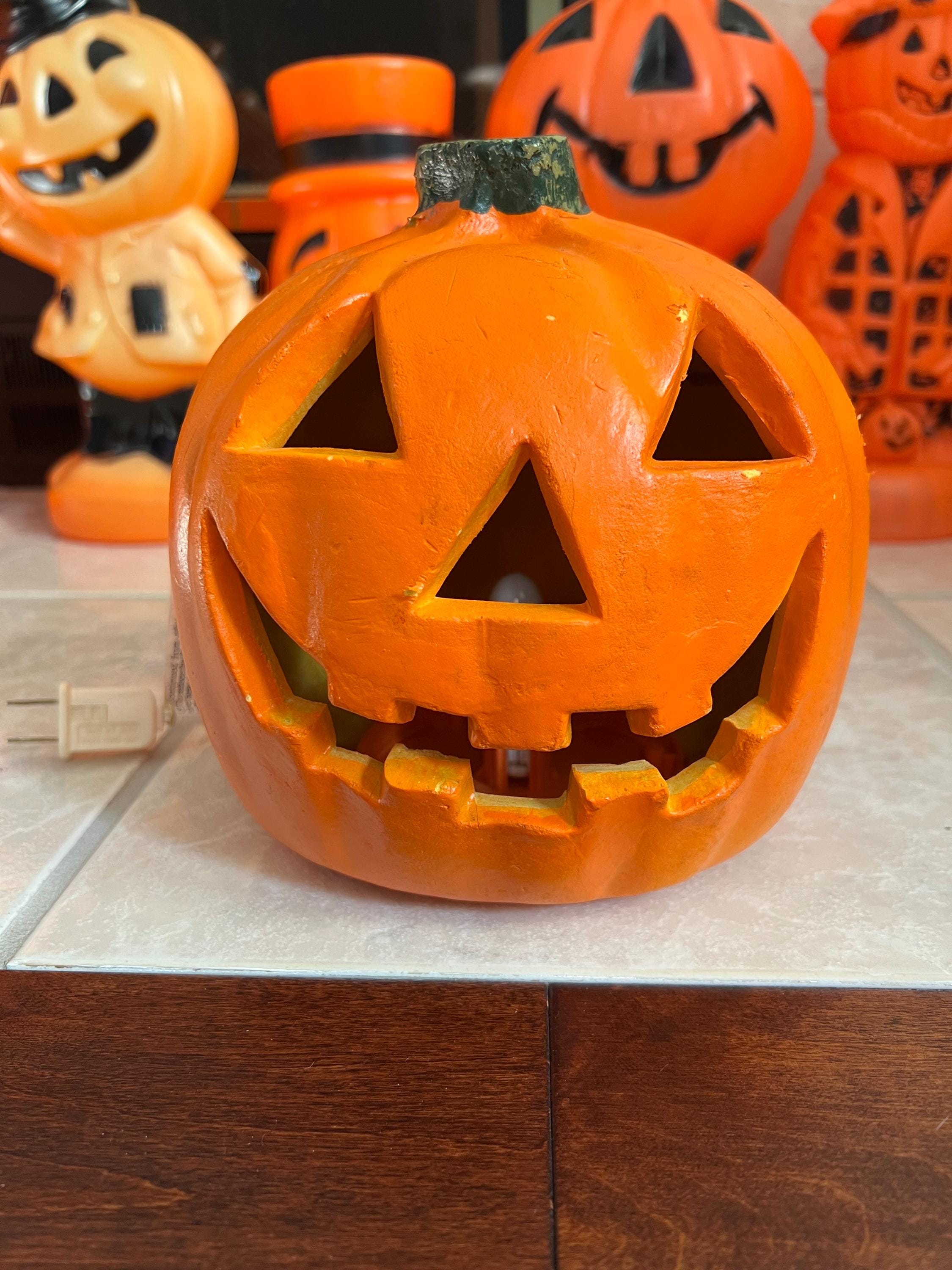 Vintage Halloween Pumpkin the Paper Magic Group Blow Mold Jack O