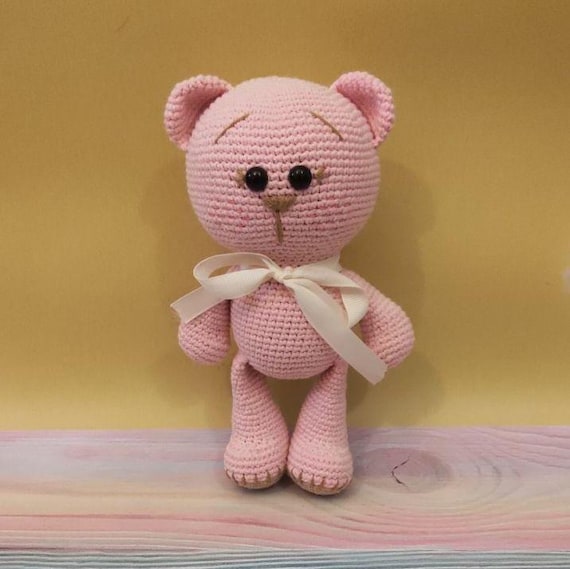 PDF Patrón de peluche oso rosa a crochet en español, tutorial peluche  amigurumi zoo crochet, patrón fácil para principiantes