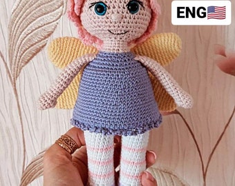 Flower Fairy doll crochet pattern PDF