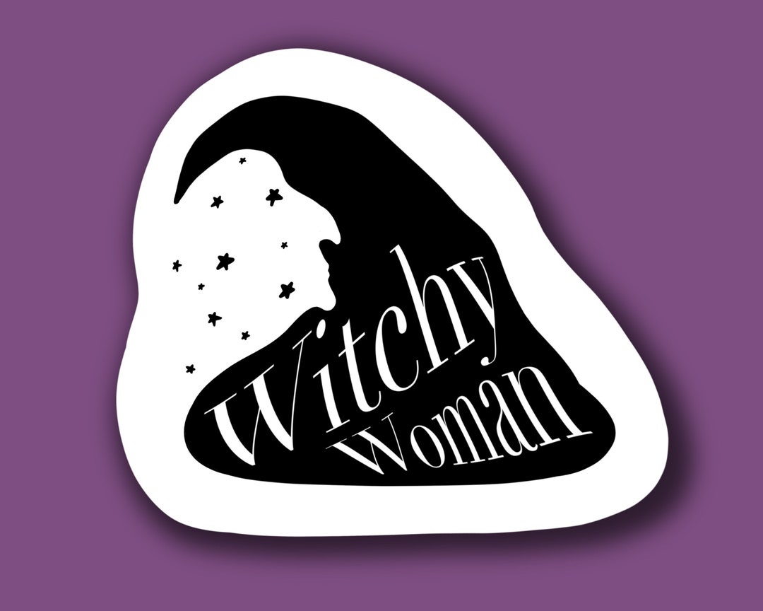 WITCHY WOMAN Witch's Black Hat Witch Silhouette Halloween - Etsy