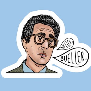 BELLER Ferris Bueller’s Day Off Ben Stein 1980er 80er Teen Comedy Film Zitat Lustiger Aufkleber und oder Lesezeichen