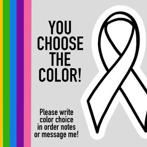 AWARENESS BANDS - Sie wählen die Farbe - Krebs, syndrome, Dysnymen usw. Ursache Fundching Mächtige Symbole Unterstützung Represent Aufkleber