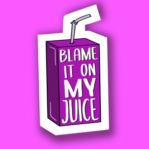 La colpa è del MIO SUCCO Juicebox LIZZO Lyric Adesivo per laptop resistente alle intemperie per l'emancipazione femminile