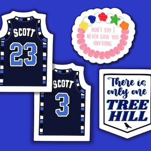 ONE TREE HILL 4er Pack Tv Show Liebhaber wetterfester Laptop Aufkleber