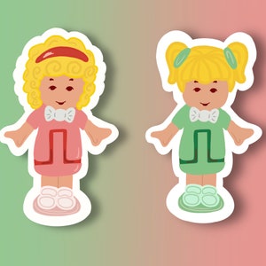 POLLY POCKET Adesivo verde e rosa para laptop à prova de intempéries