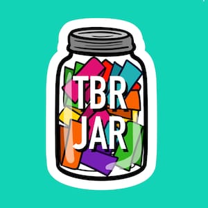 TBR JAR Bunt To Be Leseglas für Leser Kindle Booktok Buchliebhaber Buch Nerd Regenbogen Bibliothek Leseaufkleber und oder Lesezeichen