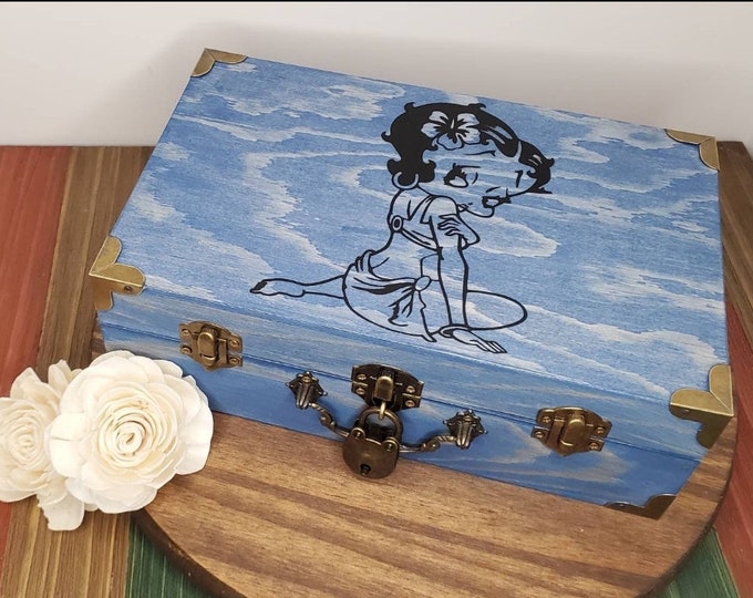 Featured listing image: Mini Betty Boop Stash Box / Memory Box / Keepsake Box / Customized Betty Box / Personalized Memorial Box