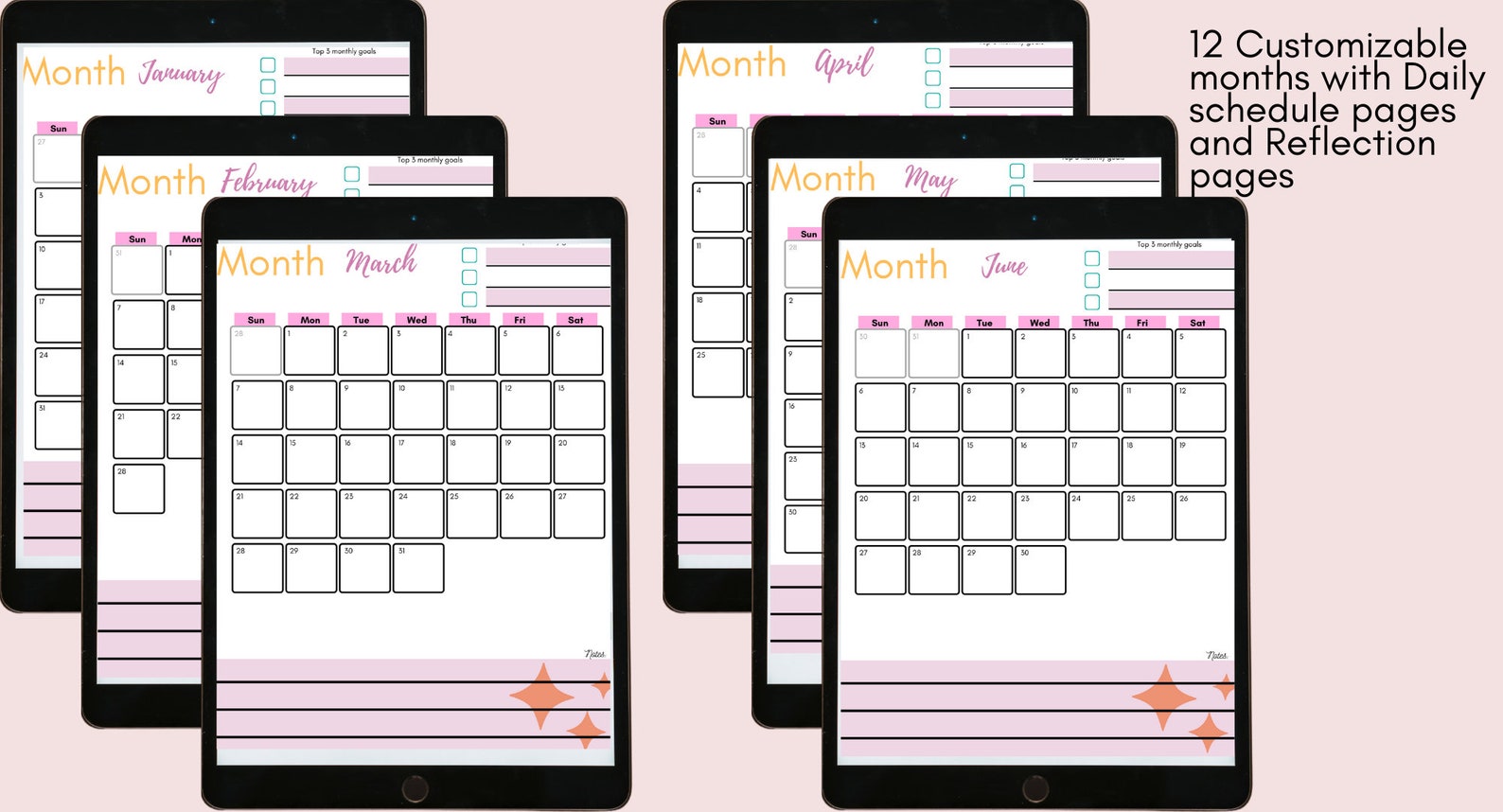 Daily Monthly Canva Planner Template Editable Canva Daily Monthly Canva Planner Template Editable Canva