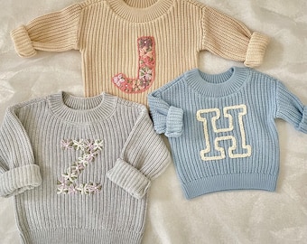 THE INITIAL KNIT | Baby Knit | Toddler Knit | Personalised Knit Jumper