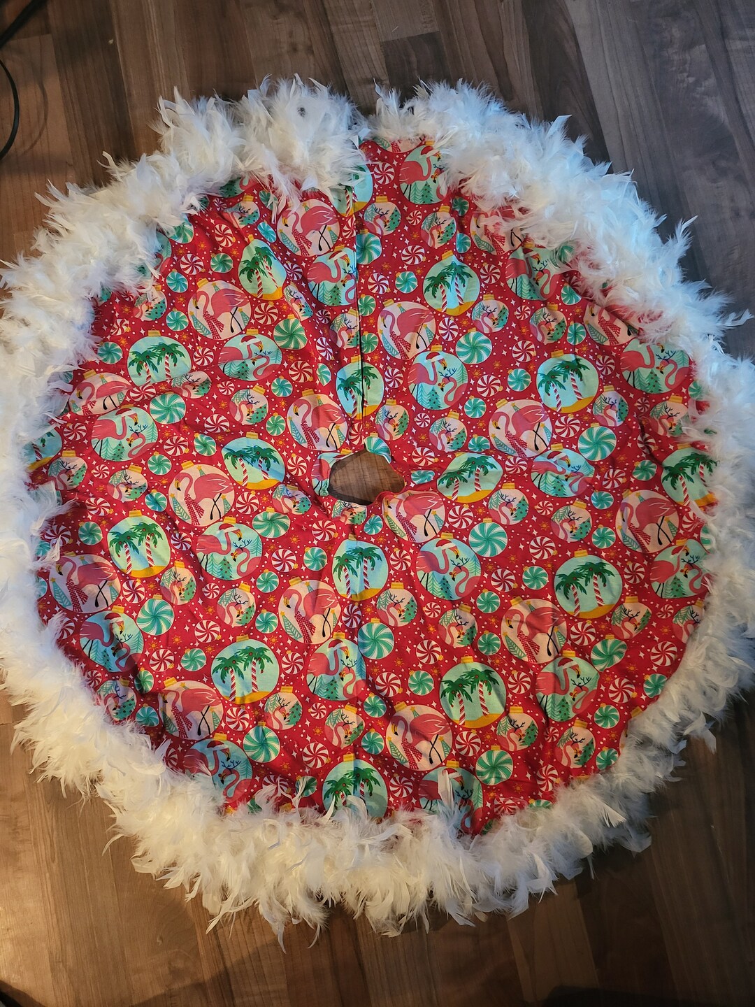 Flamingo Tree Skirt Etsy