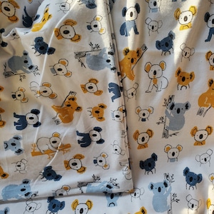 Koala print baby blanket