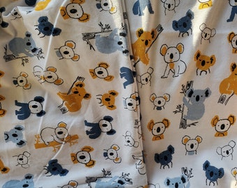 Koala print baby blanket