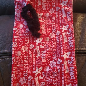 Baking print fabric gift bag
