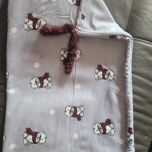 Dogs with Scarves Flannel Gift Bag