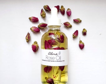 Rose Body Oil Botanical Body Oil - Infused Body Oil - Hydrating Oil - Massage Oil - Rose