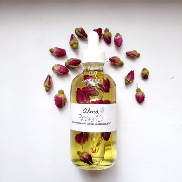 Rose Body Oil Botanical Body Oil - Infused Body Oil - Hydrating Oil - Massage Oil - Rose