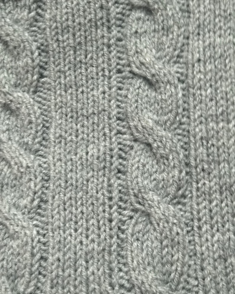 The sweater is in an individual storage bag Men/'s vintage sweater Knit Grey Men/'s Sweater Solid Casual Sweater Thick Hand-knit Pullover