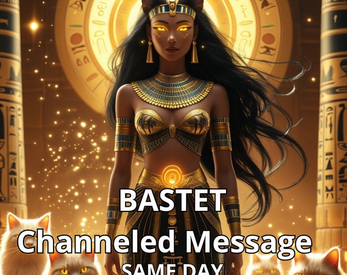 BASTET Channeled Message Reading Psychic Tarot - Same Day Spiritual Guidance | Protection & Intuition Energy Reading